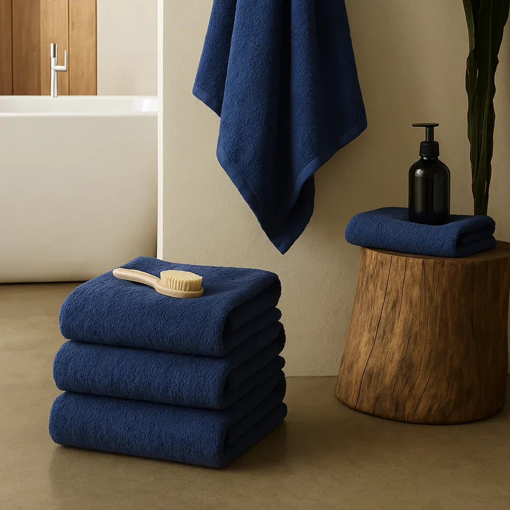 Heavyweight cotton bath towels | 2pcs (55x28in)